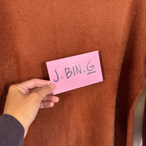 Antonella Italy Rust Brown Fuzzy Knit Sweater Women’s XL Cozy Fall Winter - Picture 10 of 10